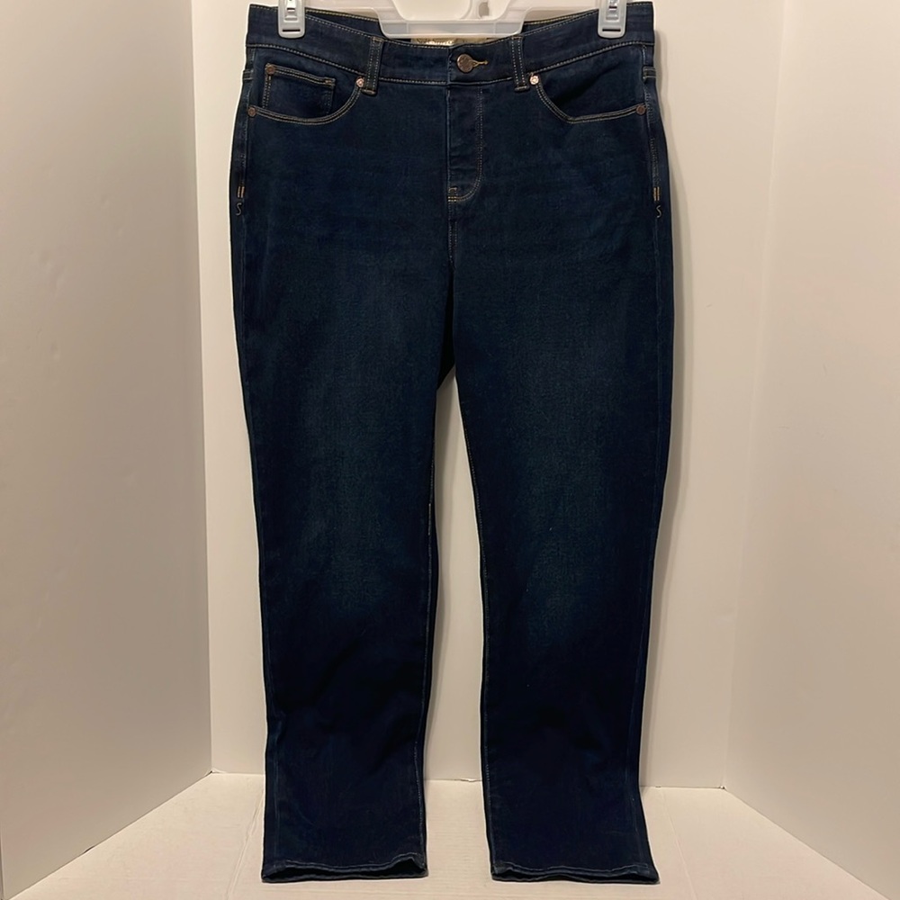Soft Surroundings Ultimate Denim Women’s Medium Relaxed Straight Dark Jeans